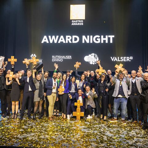 Gewinner Best of Swiss Gastro auf der Bühne