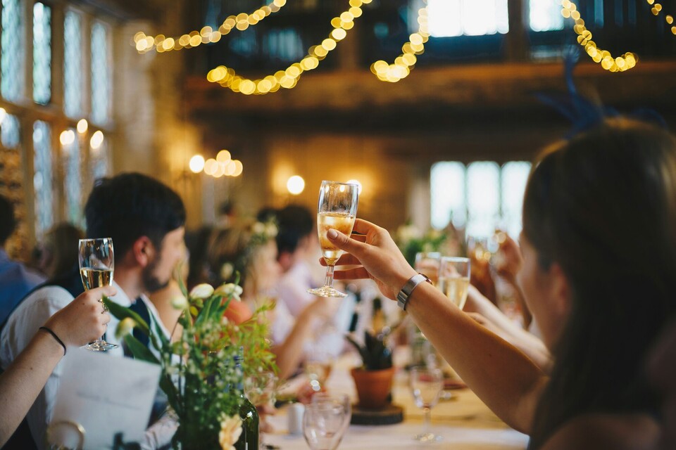 Festliche Stimmung bei einer Hochzeit im JED